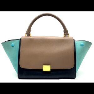Celine Tricolor Trapeze Bag